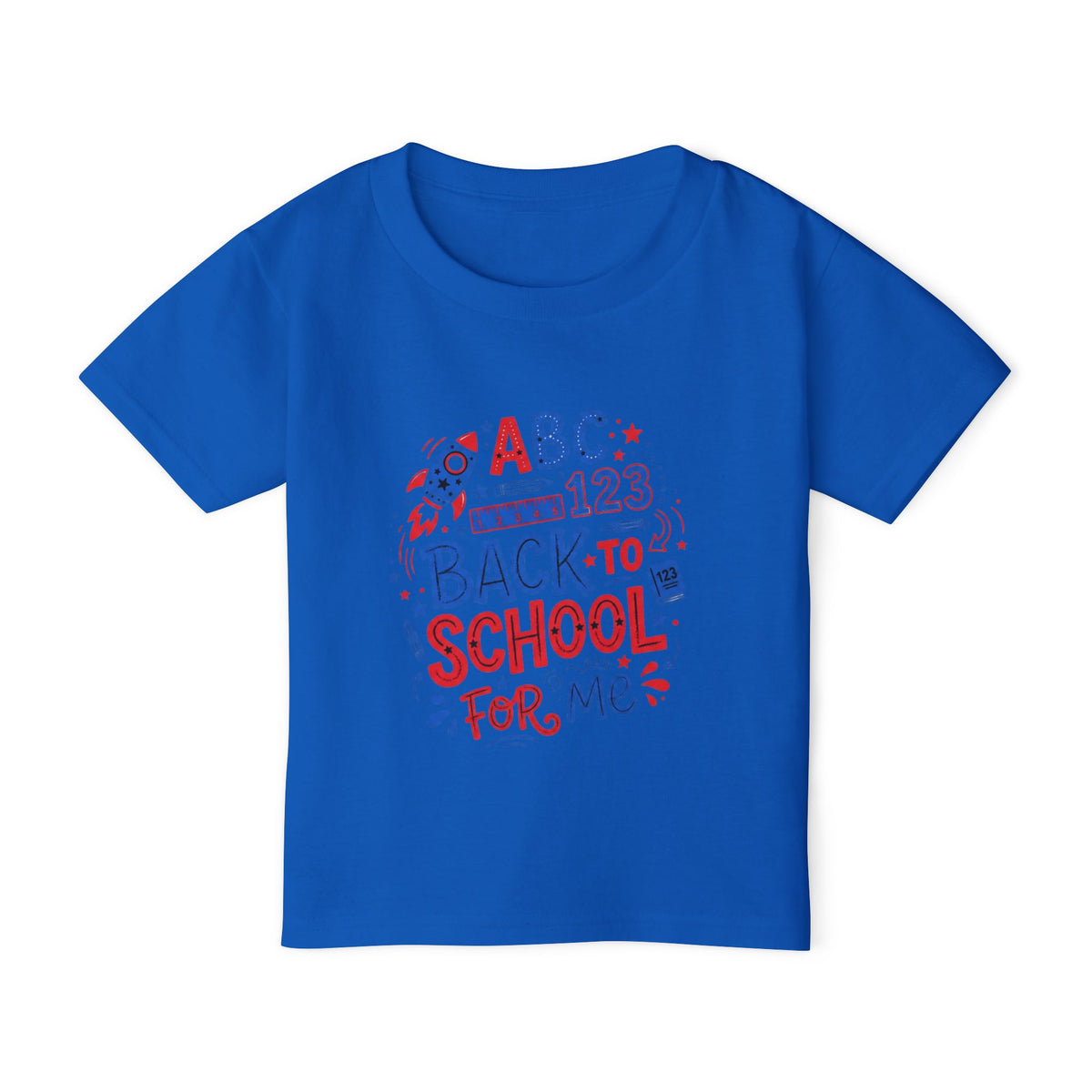Back to School Toddler T-Shirt — "ABC 123 Back to School For Me"