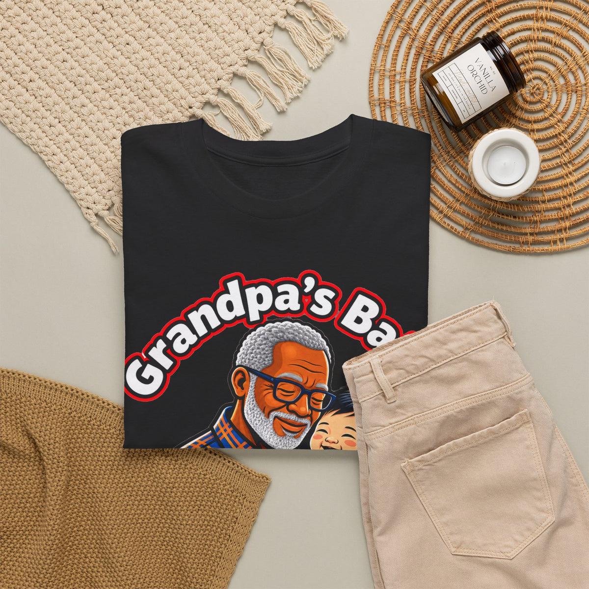 Grandpa's Baby T-Shirt — Cute Grandpa & Baby Family Gift