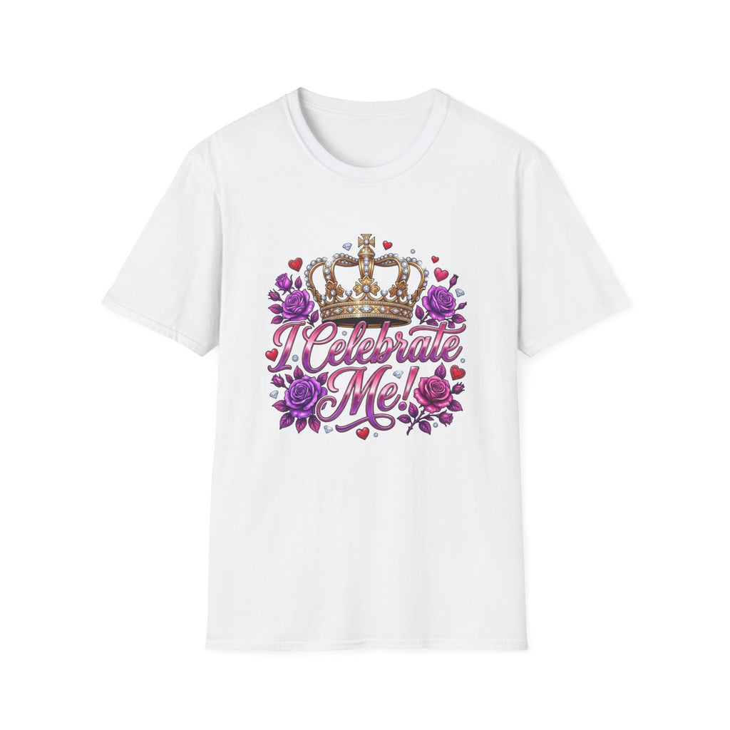 Celebrate Me T-Shirt — Crown & Roses Birthday Shirt