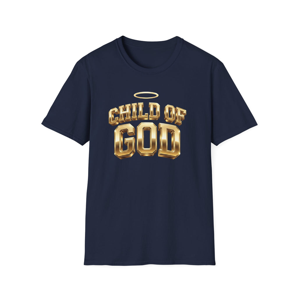 Child of God T-Shirt — Gold Halo Faith Graphic Tee