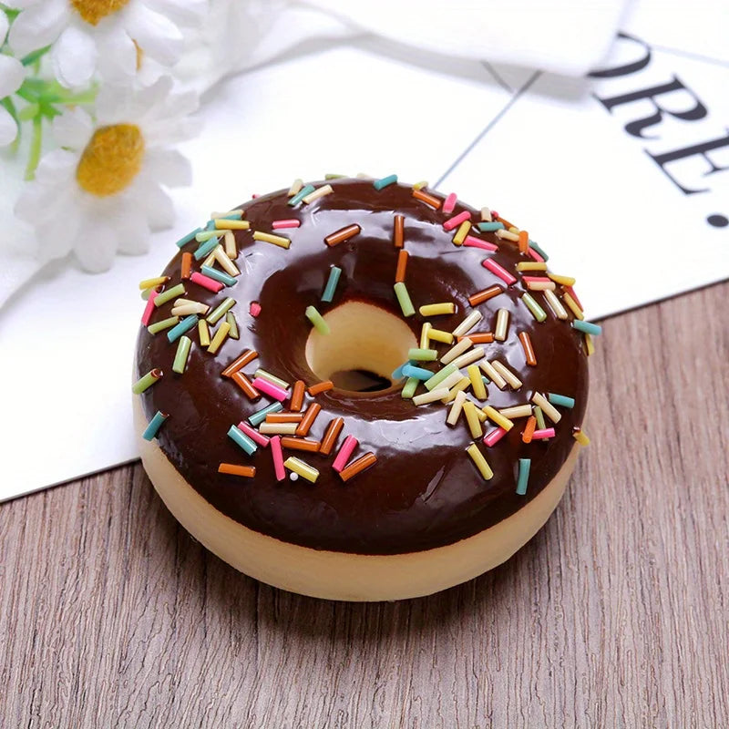 1/6pcs Donut Imitation Dessert Food for Decoration Display Window Display, Kitchen Display Party Gift Decor Hanging Ornaments