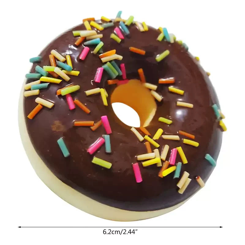1/6pcs Donut Imitation Dessert Food for Decoration Display Window Display, Kitchen Display Party Gift Decor Hanging Ornaments