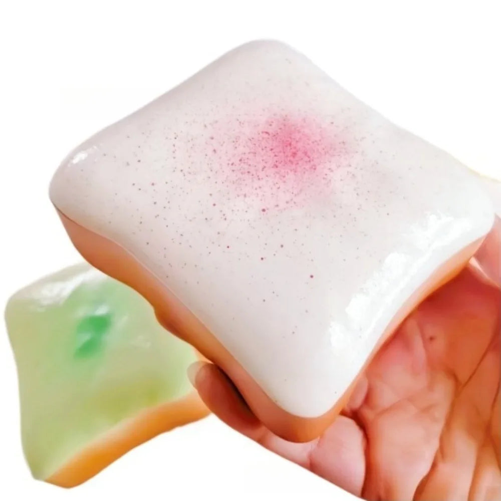 Simulation Butter Toast Bread Squishy Toys for Stress Relief Soft Slow-Rise Anti-Anxiety Sensory Fidget Toys for Adults ADHD