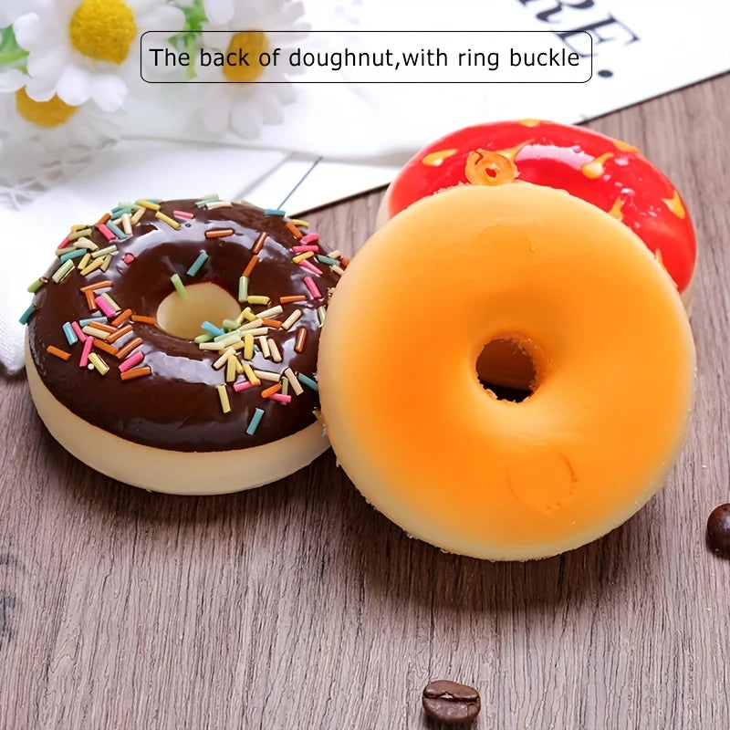 1/6pcs Donut Imitation Dessert Food for Decoration Display Window Display, Kitchen Display Party Gift Decor Hanging Ornaments