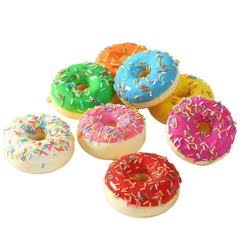 1/6pcs Donut Imitation Dessert Food for Decoration Display Window Display, Kitchen Display Party Gift Decor Hanging Ornaments
