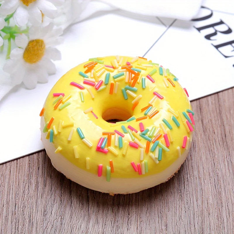 1/6pcs Donut Imitation Dessert Food for Decoration Display Window Display, Kitchen Display Party Gift Decor Hanging Ornaments